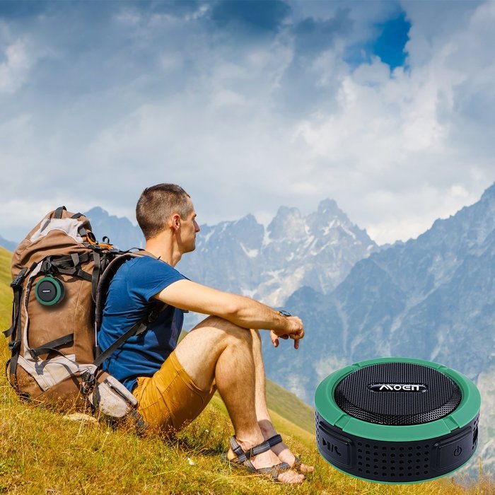 [Outdoor&Shower Speaker ] Moen Waterproof Portable Wireless Bluetooth Speaker 5W Driver Built-in Mic Handsfree... N13