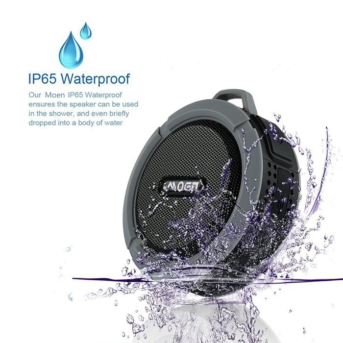 [Outdoor&Shower Speaker ] Moen Waterproof Portable Wireless Bluetooth Speaker 5W Driver Built-in Mic Handsfree... N17