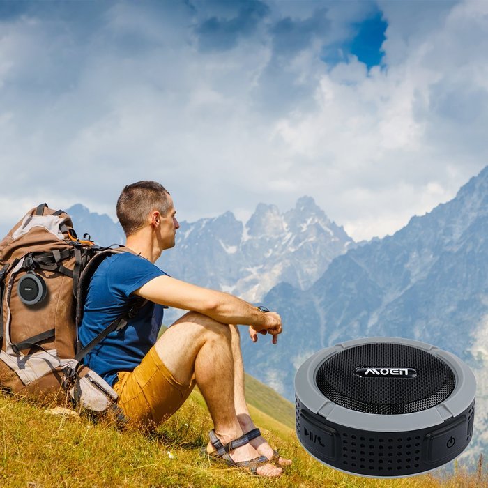 [Outdoor&Shower Speaker ] Moen Waterproof Portable Wireless Bluetooth Speaker 5W Driver Built-in Mic Handsfree... N20