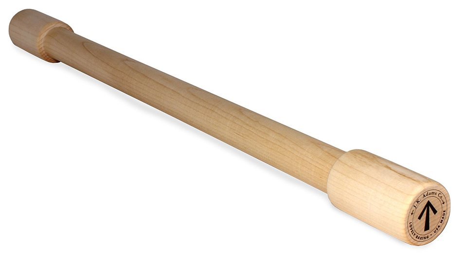 J.K. Adams Lovely Maple Wood Rolling Pin, 24-inches by 1-3/4-inches by 1/4-inches N2