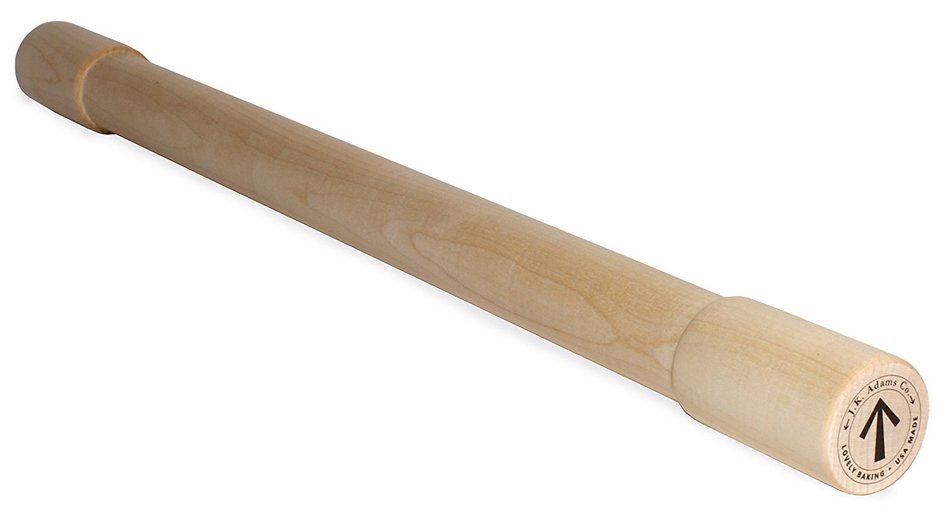 J.K. Adams Lovely Maple Wood Rolling Pin, 24-inches by 1-3/4-inches by 1/4-inches N5