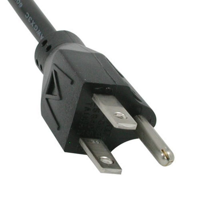 C2G 10ft 18 AWG Universal Power Cord (NEMA 5-15P to IEC320C13) - Computer Power Cord N2