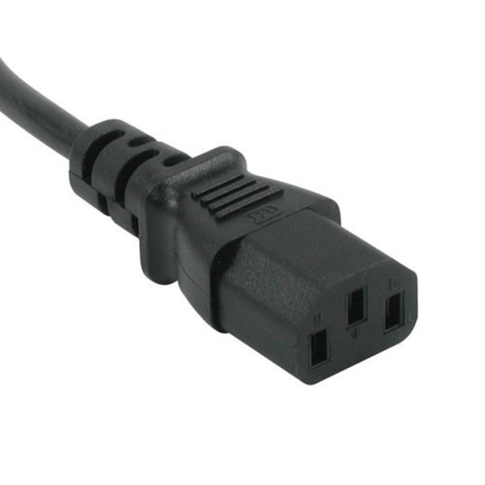 C2G 10ft 18 AWG Universal Power Cord (NEMA 5-15P to IEC320C13) - Computer Power Cord N7