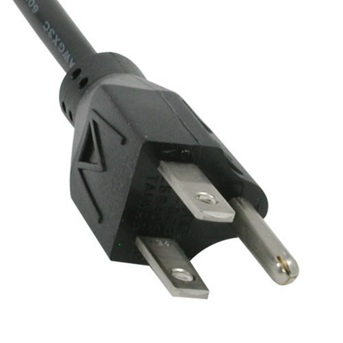 C2G 10ft 18 AWG Universal Power Cord (NEMA 5-15P to IEC320C13) - Computer Power Cord N8