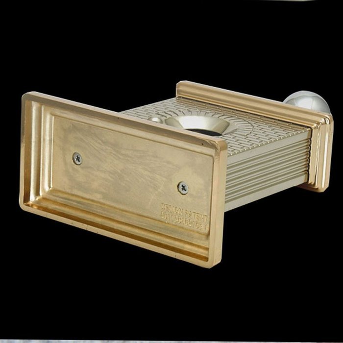 Gadget High-end Luxurious Guillotine Brick House Style Table Cigar Scissor Metal Cigar Cutter with Drawer N5