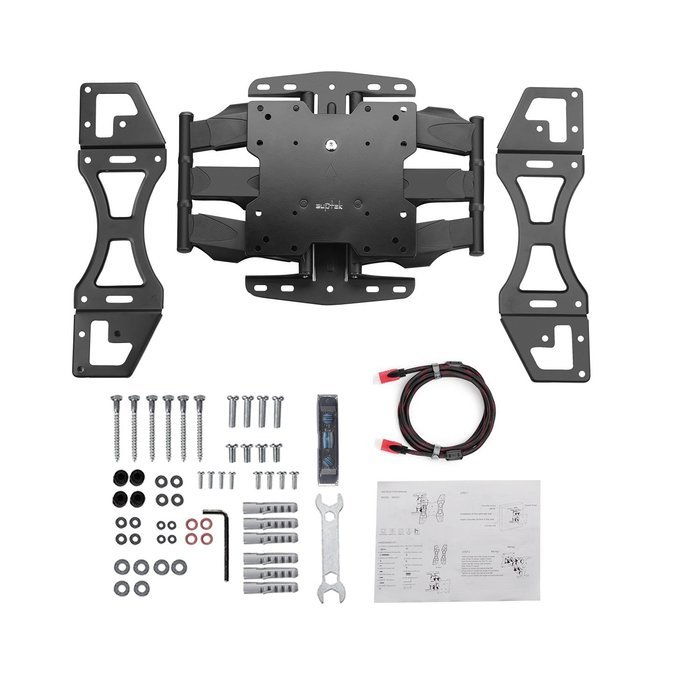 Suptek Articulating Full Motion Tv Wall Mount for 32"-60" LED LCD Plasma TVs (VESA Standard up to 400x400mm),... N7