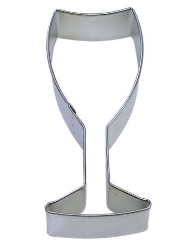 R&M Wine Glass 4" Cookie Cutter in Durable, Economical, Tinplated Steel
