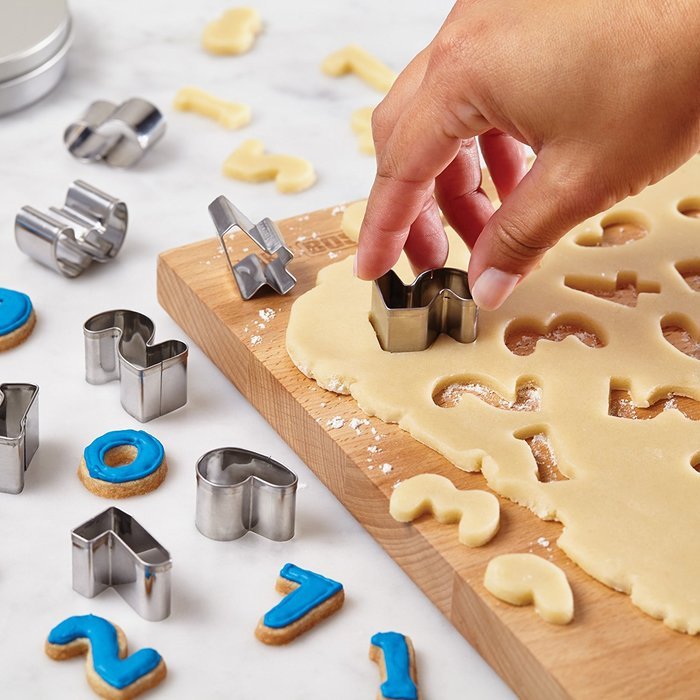 Cake Boss Decorating Tools 9-Piece Stainless Steel Number Fondant and Cookie Cutter Set N5