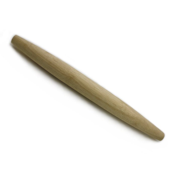 Hard Rubber Wood Tapered French Rolling Pin - 20 Inch