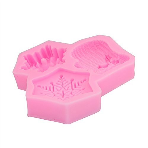 Mr.S Shop 3D Snowflake and Glove Silicone Mold fondant Chocolate Biscuit Candy Ice Moud DIY Cake Decorating Tools N3