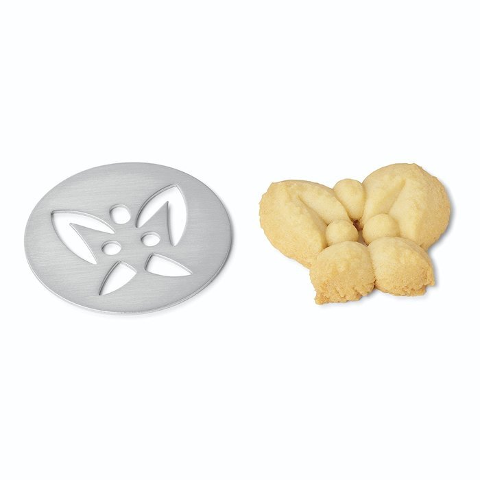 Kuhn Rikon Clear Cookie Press with Decorating Tips and Storage Box N5