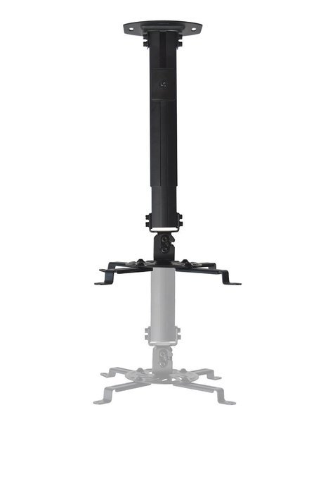 VIVO Universal Extending White Ceiling Projector Mount / Height Adjustable Projection (MOUNT-VP02W) N10