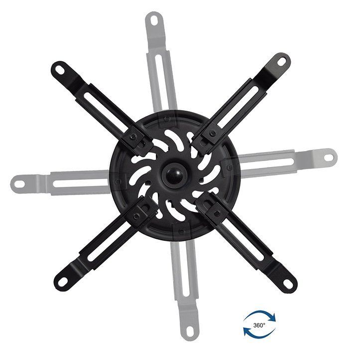 VIVO Universal Extending White Ceiling Projector Mount / Height Adjustable Projection (MOUNT-VP02W) N11