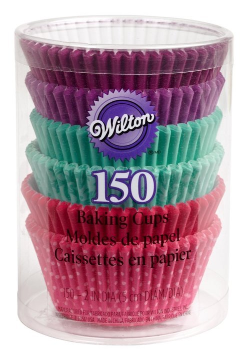 Wilton 415-8121 150-Pack Baking Cup, Dots/Stripes, Standard N5