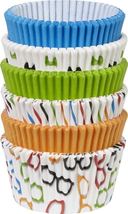 Wilton 415-8121 150-Pack Baking Cup, Dots/Stripes, Standard N7