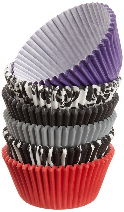 Wilton 415-8121 150-Pack Baking Cup, Dots/Stripes, Standard N9