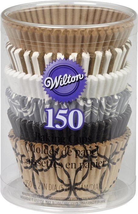 Wilton 415-8121 150-Pack Baking Cup, Dots/Stripes, Standard N11