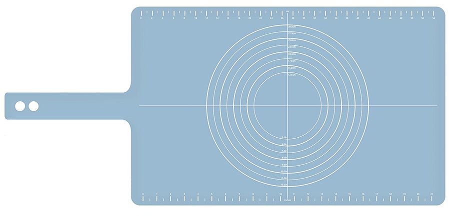 Joseph Joseph Silicone Non-Slip Pastry Mat with Measurements, Roll-Up, Green N5