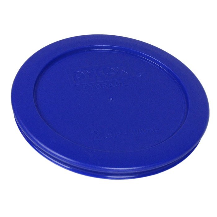 Pyrex Green 2 Cup Round Storage Cover #7200-PC for Glass Bowls, 4 Pack N13