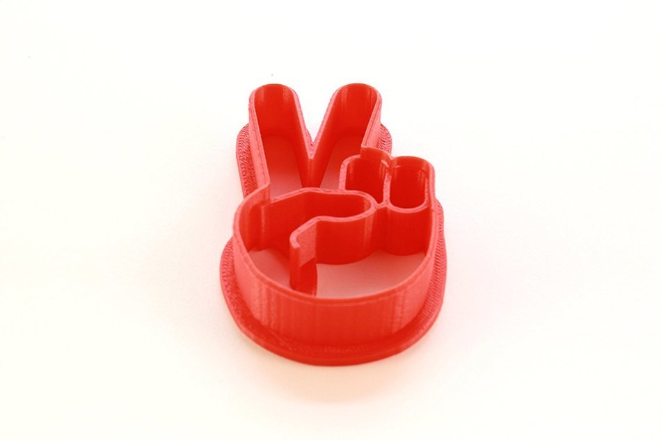 Peace Sign Emoji Cookie Cutter N4