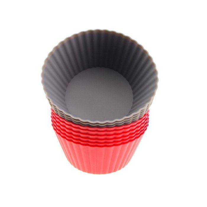 MIREN 12 Pack Reusable Nonstick Jumbo Premium Silicone Baking Cups, Cupcake and Muffin Liners, 3.8 Inch Large... N3