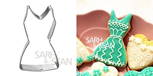 Anyana 4pcs/set Metal Stainless Steel Wedding Woman Dress Cookie Cutters Fondant Biscuits Cutters Tools Decorations N3