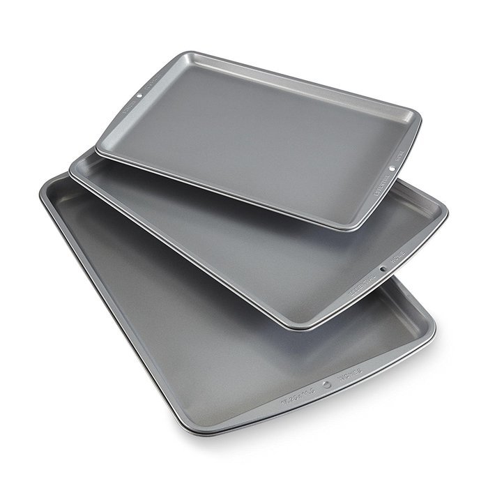 Essential Home 3-Piece Cookie Sheet Set