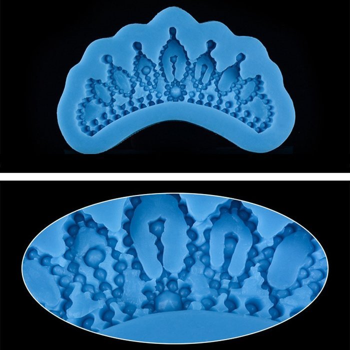 Silicone 3D DIY Crown Baking Mold for Fondant Cake Chocolate Sugar