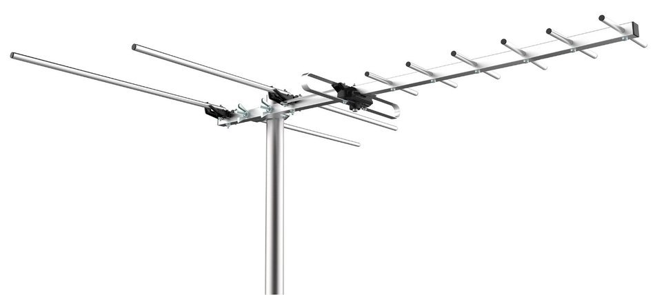 Mediasonic HOMEWORX HDTV Outdoor Antenna - 80 Miles Range Support UHF / VHF (HW-27UV)