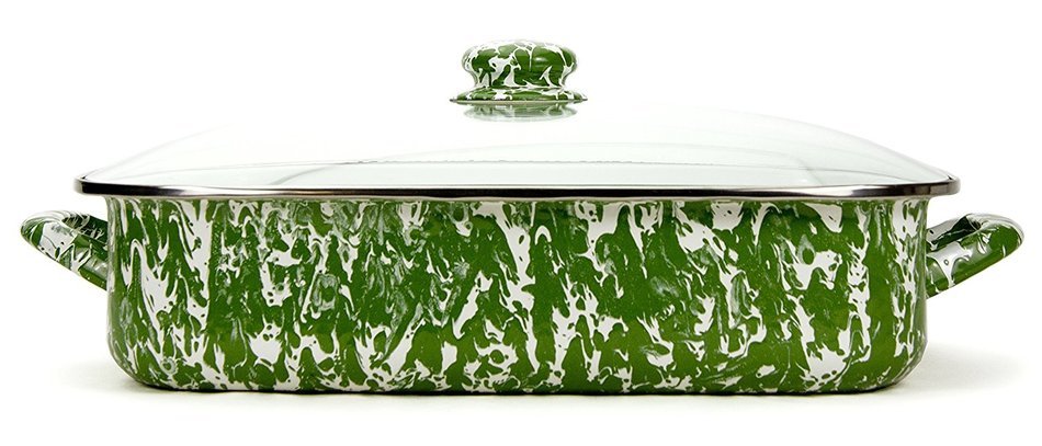 Golden Rabbit Lasagna Pan with Lid, Cobalt N7