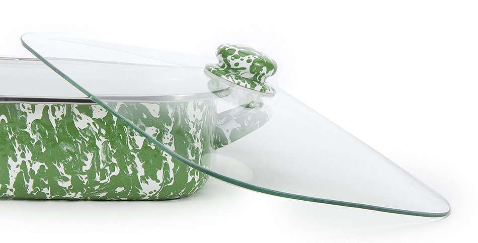 Golden Rabbit Lasagna Pan with Lid, Cobalt N8