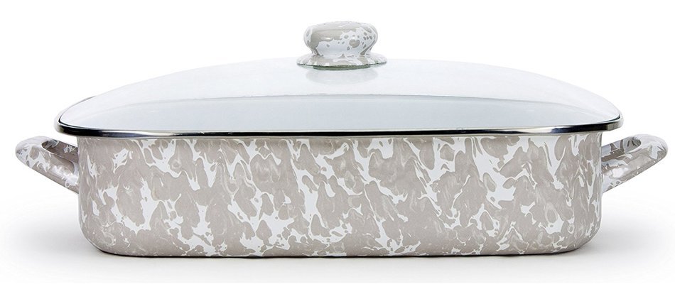 Golden Rabbit Lasagna Pan with Lid, Cobalt N13