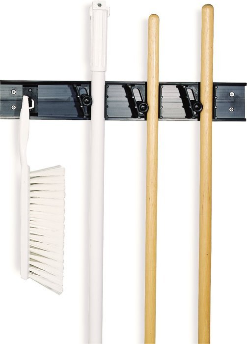 Carlisle 4073100 Roll 'N Grip Mop, Broom and Tool Holder / Storage System