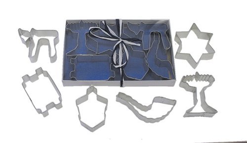 R & M Jewish Holiday 6 Piece Cookie Cutter Set - 4.25" - 3"