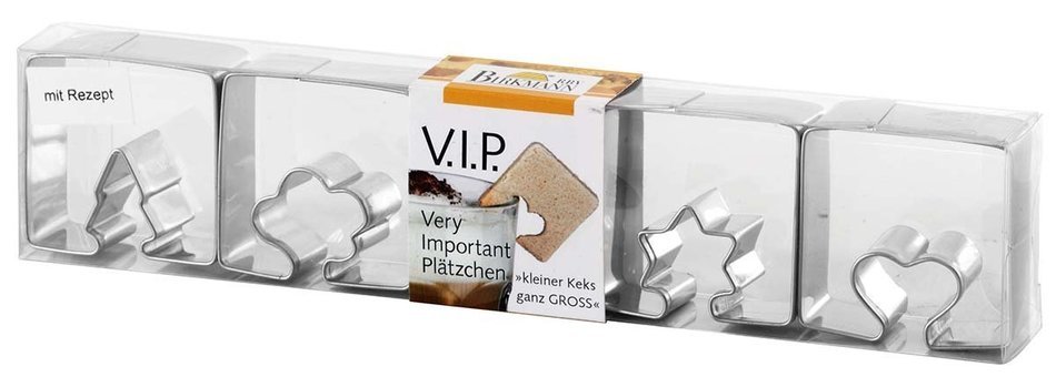 Birkmann VIP II Novelty Shaped Cup-Adorning Cookie Cutters 143227