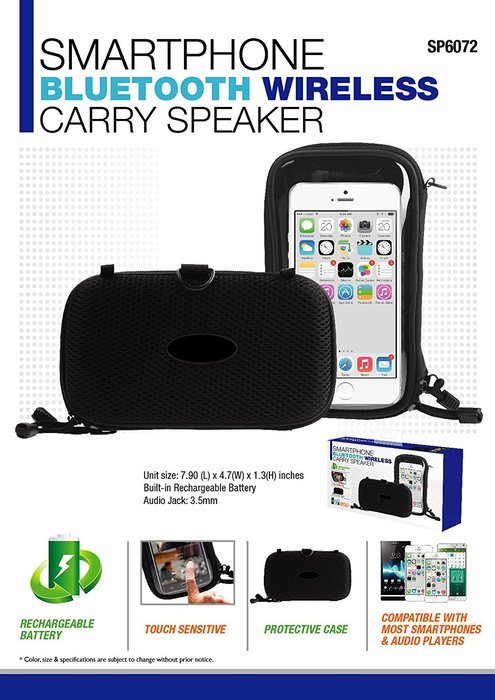 Zenex Bluetooth Speaker Carry Case for Smartphones N2