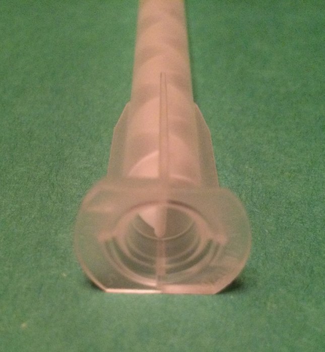 Large Mixing Nozzles-Tips for 50ml Cartridges (6-inch 24-element Static Mixers) (5) N2