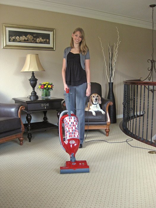 Sebo Vacuums 9809AM Felix Premium Rosso Upright Vacuum with Parquet, Red/Gray - Corded N2