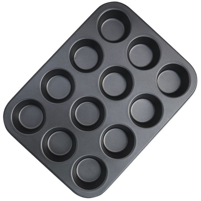Phifo Nonstick Muffin Pan 12 Cup + 12 Removable Silicone Cupcake Holders. Premium Cupcake Pan + Cupcake Baking... N2