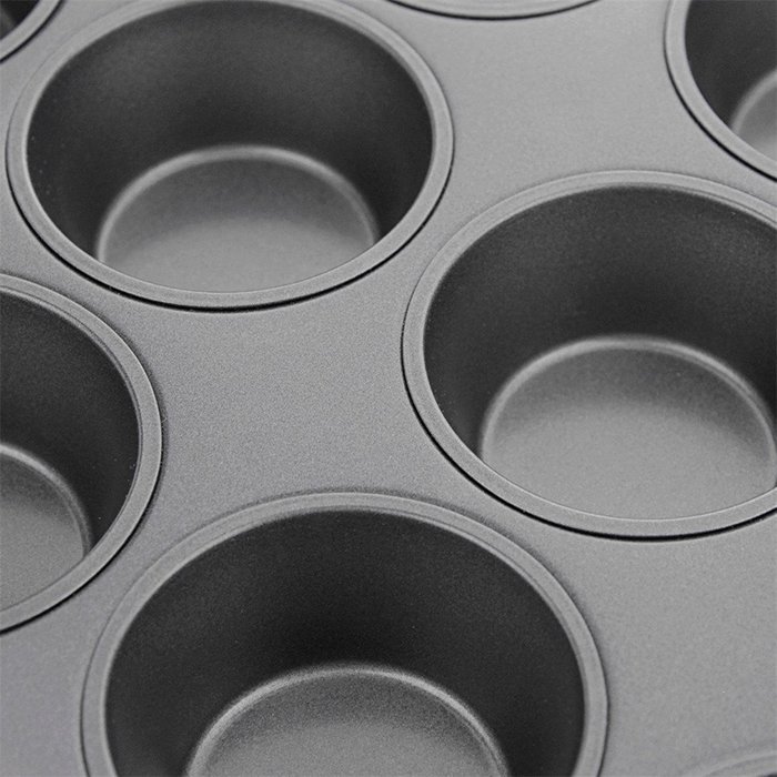 Phifo Nonstick Muffin Pan 12 Cup + 12 Removable Silicone Cupcake Holders. Premium Cupcake Pan + Cupcake Baking... N3