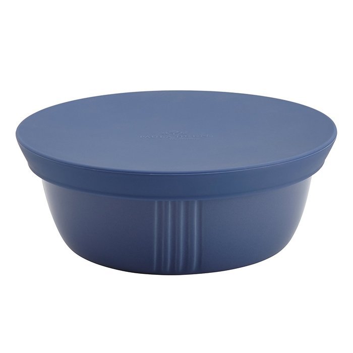 Paula Deen Savannah Collection Stoneware 24-Oz. Serve & Save Round Container with Silicone Lid, Blueberry