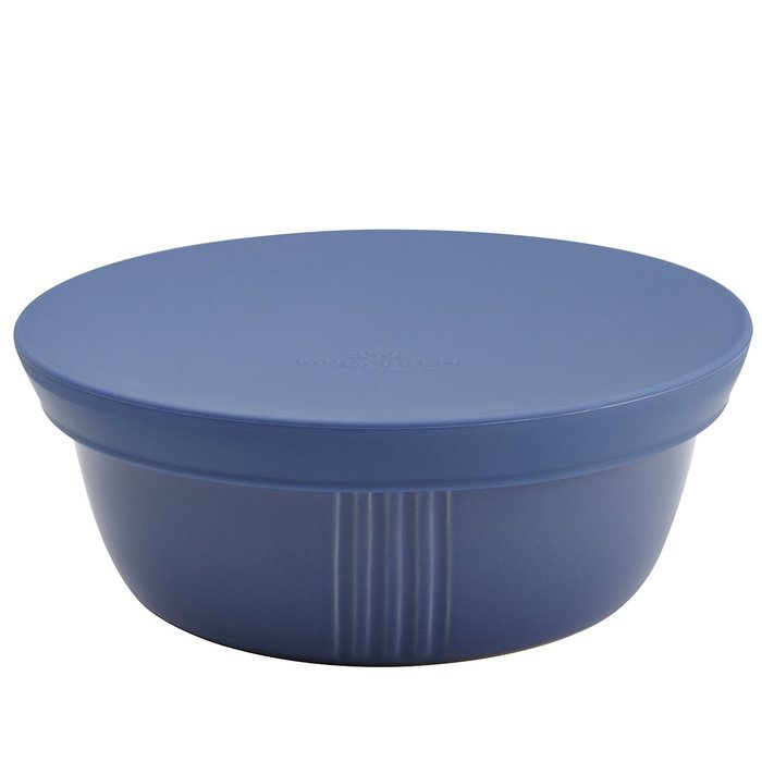 Paula Deen Savannah Collection Stoneware 24-Oz. Serve & Save Round Container with Silicone Lid, Blueberry N5