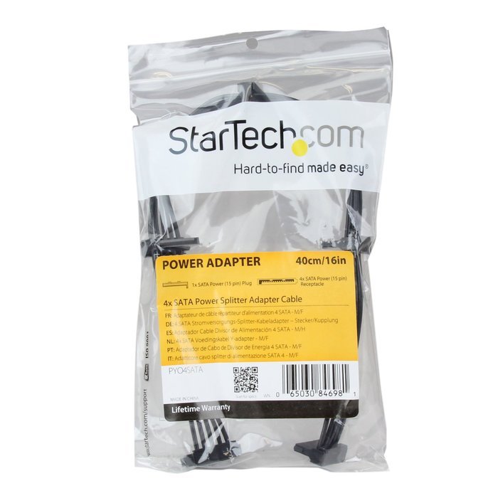StarTech.com 4x SATA Power Splitter Adapter Cable (PYO4SATA) N3