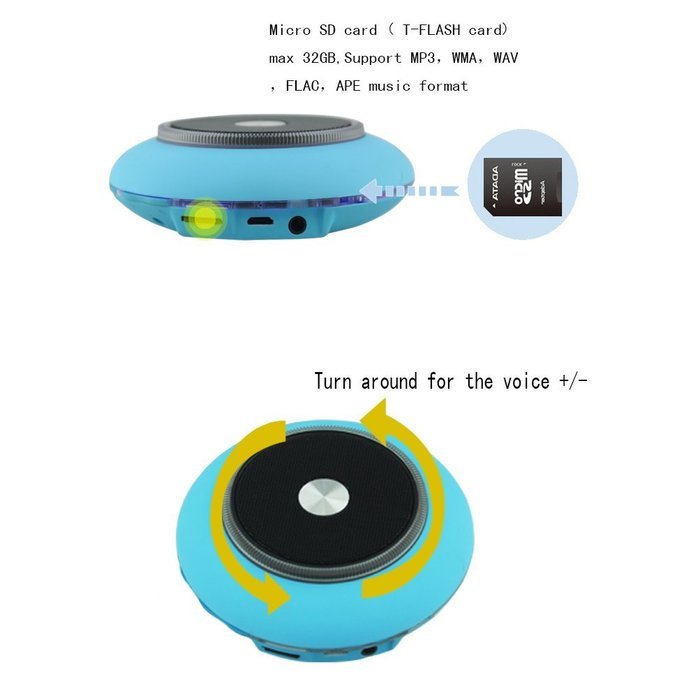 iUFO Portable Wireless Bluetooth Speaker Colorful Light Bell Compatible with iPhone/iPad/iPod/Smartphones/Tablets... N7
