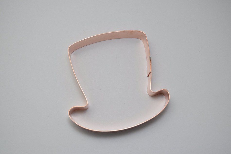 Under The Big Top Circus Magician's Top Hat Copper Cookie Cutter N4