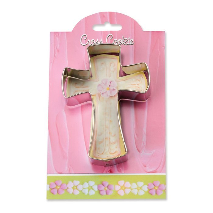 Cross Cookie and Fondant Cutter - Ann Clark - 4.5 Inches - US Tin Plated Steel