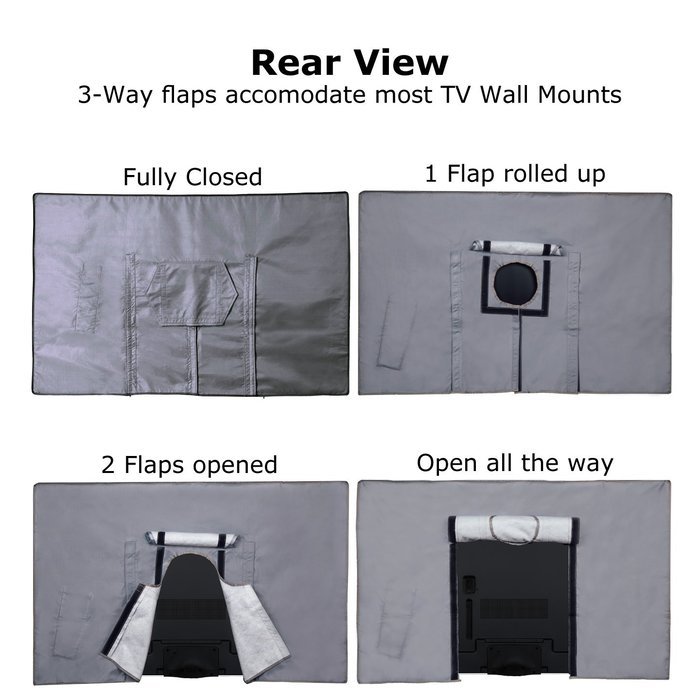 InCover 40",42",43" Outdoor TV Cover - Works with Flat TV, LCD, LED, 3D and Plasma TV - Water and Dust Resistant... N2