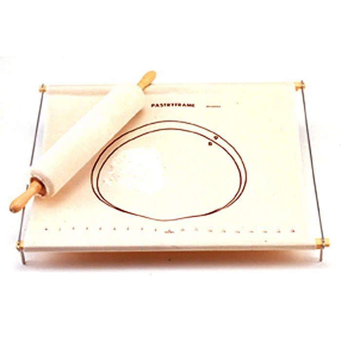 Norpro 20.5"X21" Pastry Frame & Rolling Pin Cover Non Stick Rolling Surface 3096