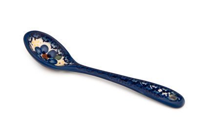 Polish Pottery Daisy Surprise Sugar Spoon