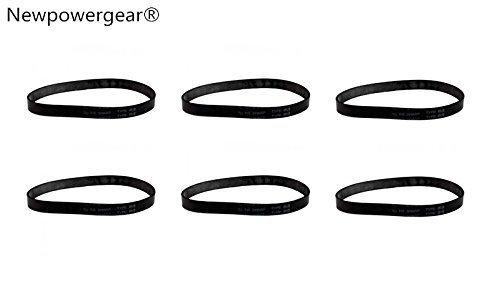 Newpowergear Brand New (6) Energy Upright Vacuum Belts for Sharp EC-14TX6B, EC-14TXC, EC-14TXT6, EC-14TXT7, EC...